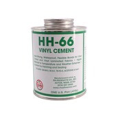 Vinyl cement curtain repair glue