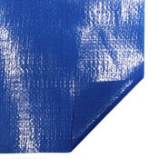 AMT blue 6.1 oz. poly plus poultry house curtain