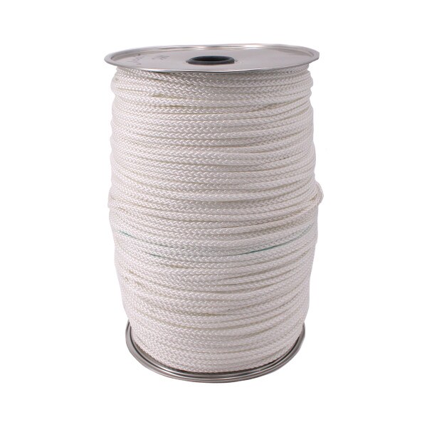 7/32" X 1000' polyester diamond braid cord on a durable masonite spool