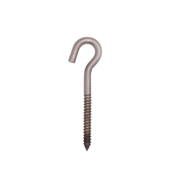 1/4" X 3 1/2" stainless steel screw hook