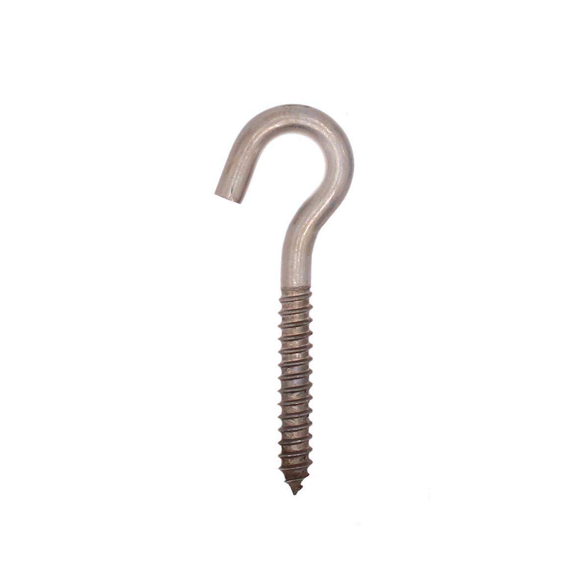 Stainless Steel Screw Hook.268" x 3 1/2"