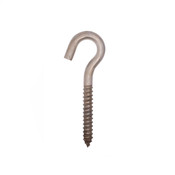 .268" X 3 1/2" stainless steel screw hook