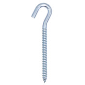 .268" X 5" zinc plated screw hook