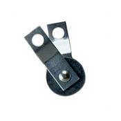 1 1/2" machined steel sheave pulley with heavy-duty zinc plated steel straps