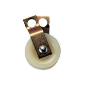 Nylon Swivel Pulley-1 7/8 White Stainless Steel