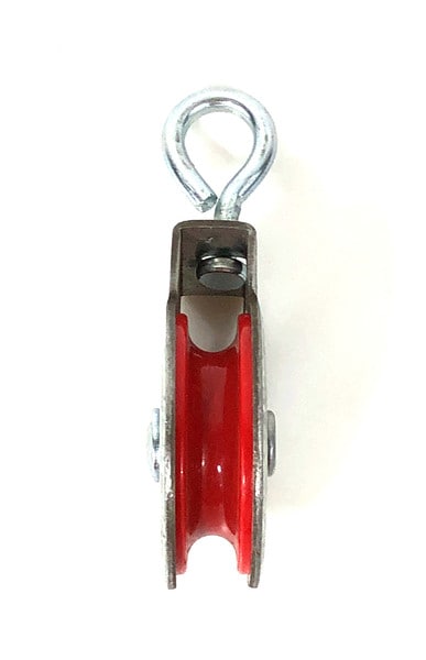 1 3/4" fiberglass reinforced red nylon sheave swivel pulley