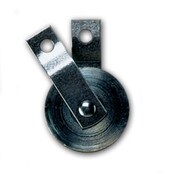 2 1/2" machined steel sheave pulley with heavy duty zinc plated steel straps