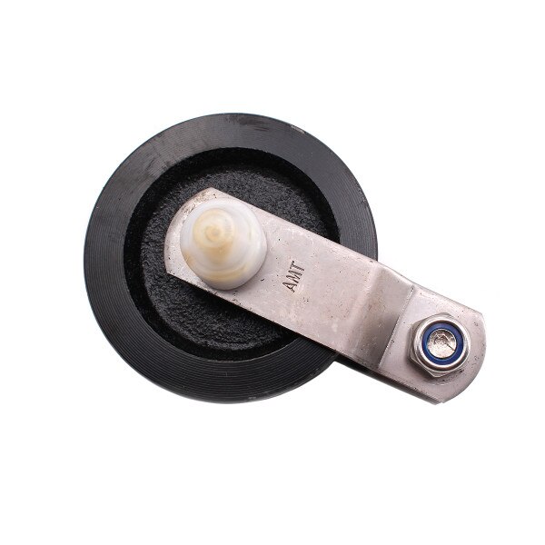 3 1/2" deep groove cast iron sheave pulley with stainless steel hardware and grease zerk