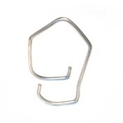 Cumberland style universal feeder hanger for ribbed tube pan feeders