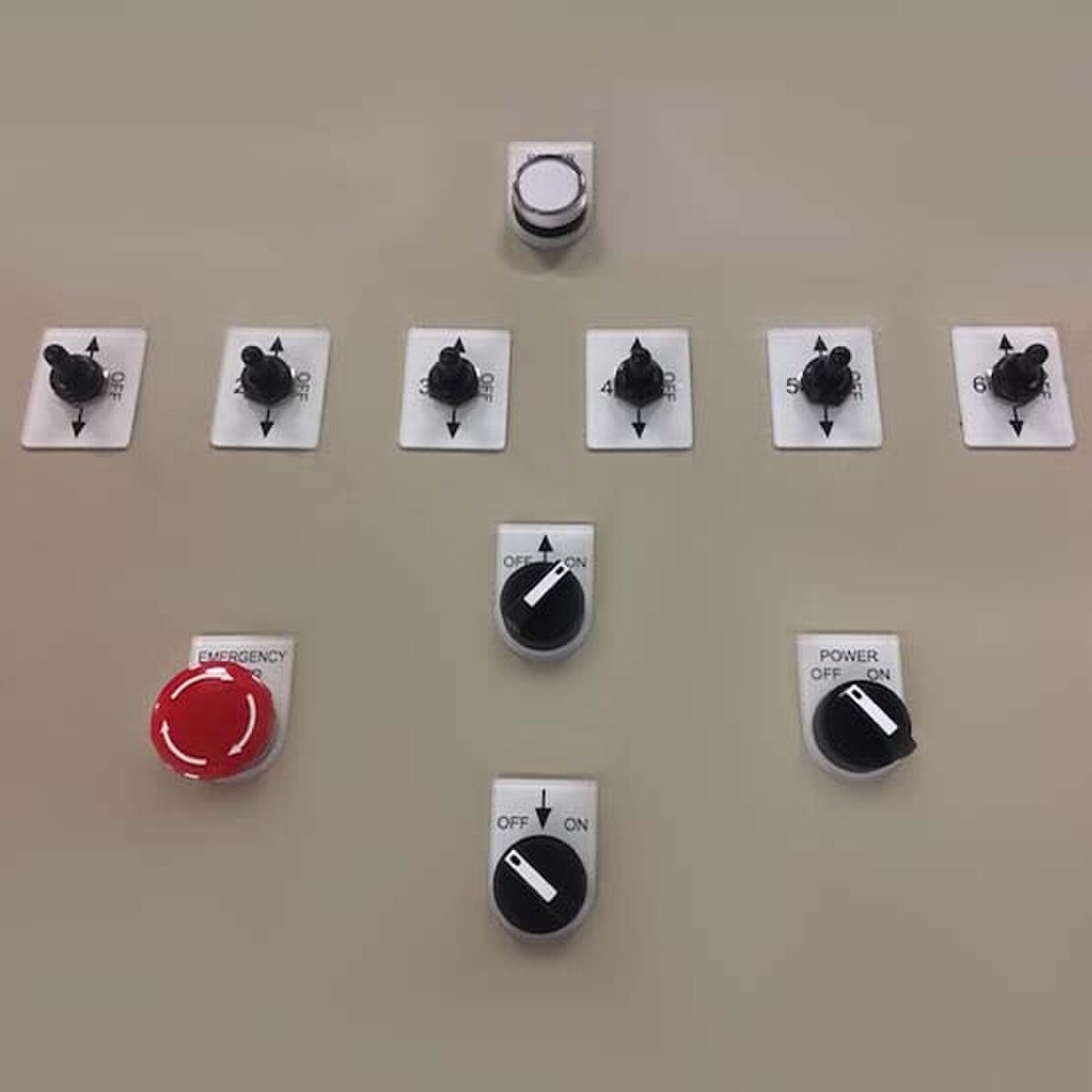 master control box for electric winches knobs and settings