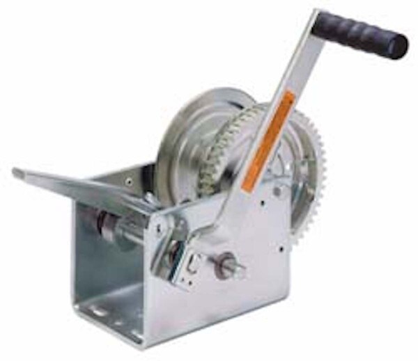 dutton lainson 2500 lb. 2 speed winch with hand brake
