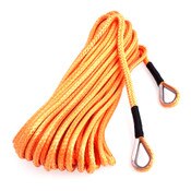 30' orange winch sling with thimbles