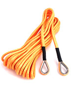 45' orange winch sling with thimbles