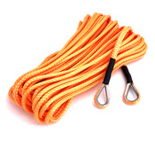 60' orange winch sling with thimbles