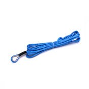 15' blue winch sling w/ thimble on one end