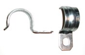 metal pipe strap with one hole