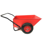 red feed cart