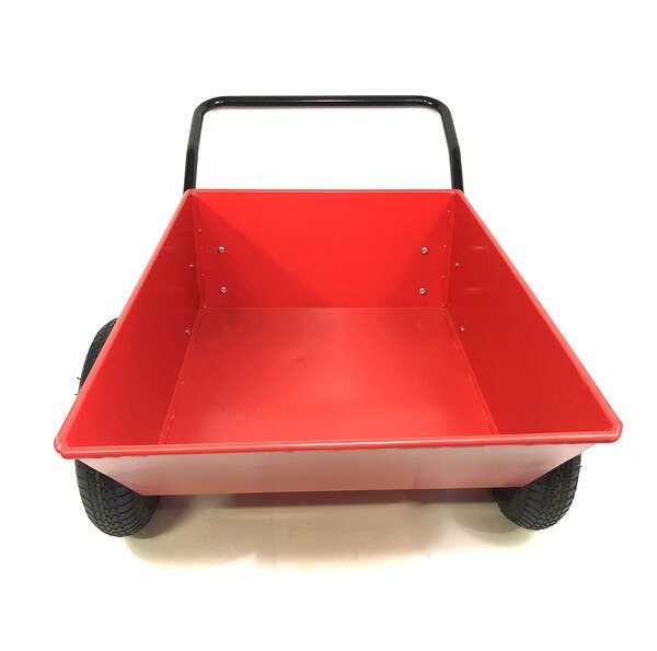 red feed cart