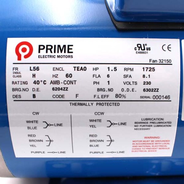 1.5 HP Prime Fan Motor